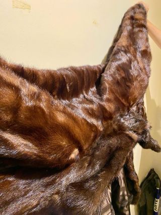 Abrigo de lujo marrón