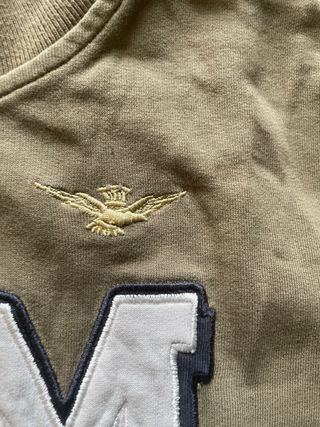 Sudadera Aeronautica Militare Beige