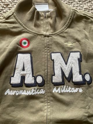 Sudadera Aeronautica Militare Beige