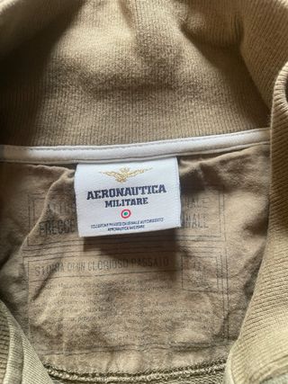 Sudadera Aeronautica Militare Beige