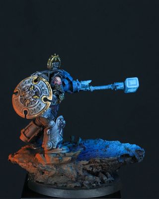 Arjac Rockfist Warhammer 40k Pintado Profesional