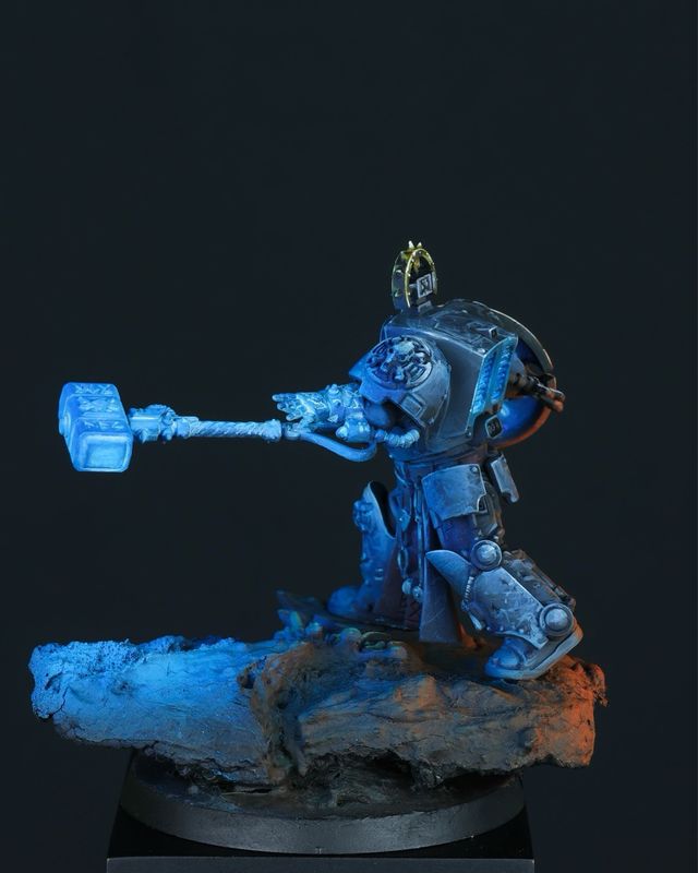 Arjac Rockfist Warhammer 40k Pintado Profesional