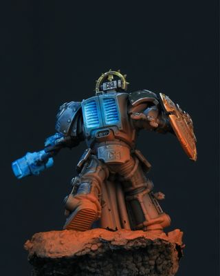 Arjac Rockfist Warhammer 40k Pintado Profesional