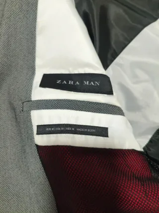 Americana Zara Gris Talla 48