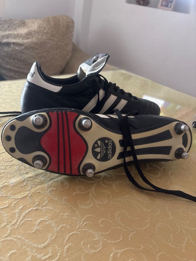 Botas Adidas World Cup Negras y Blancas