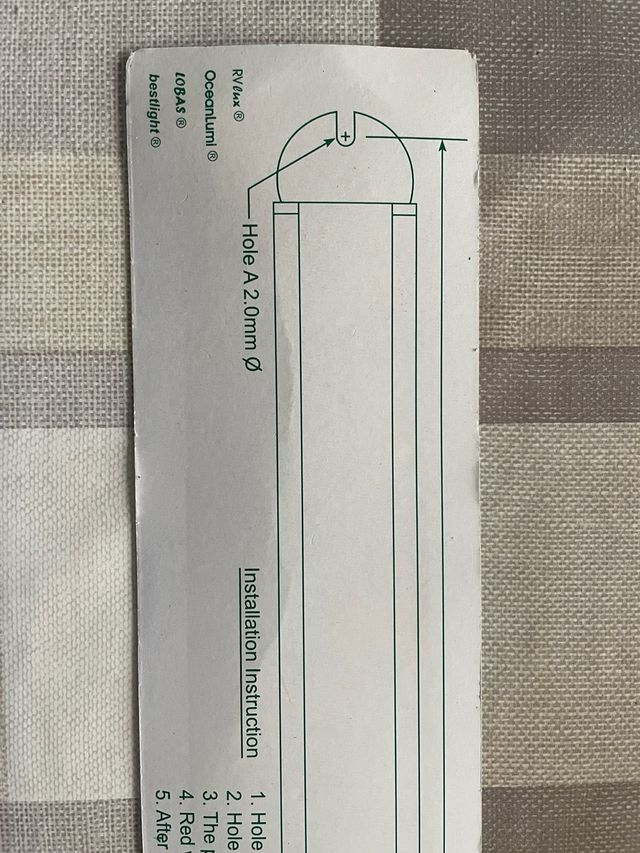 Barra Luz LED 12V 2W