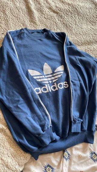 Sudadera Adidas Vintage Azul
