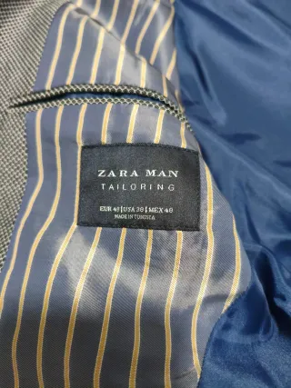 Americana Zara Gris Talla 48