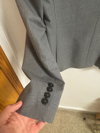 Blazer Gris Talla M (Nueva)