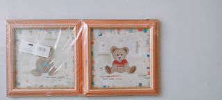 2 cornici per foto per bambini Teddy Bear