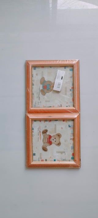 2 cornici per foto per bambini Teddy Bear