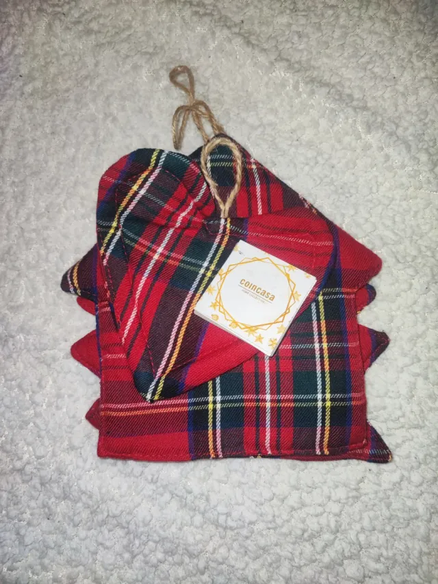 Set presine Natale a quadri