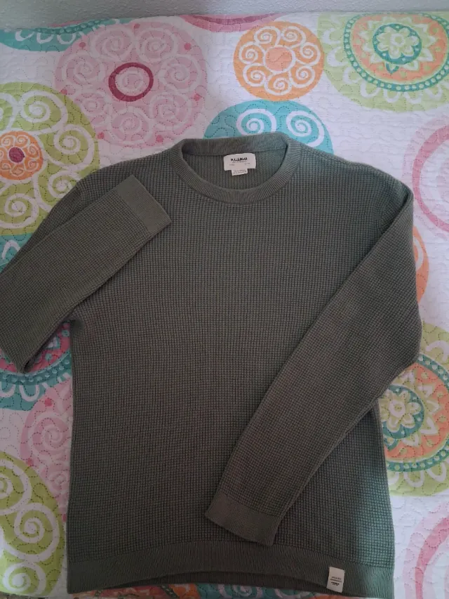 Jersey Pull and Bear Verde Oliva