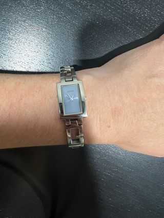 Reloj Guess Vintage Esfera Azul Cuadrada