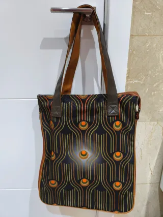 Bolso Vintage con estampado multicolor