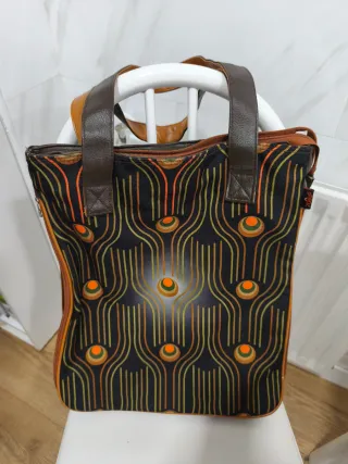 Bolso Vintage con estampado multicolor