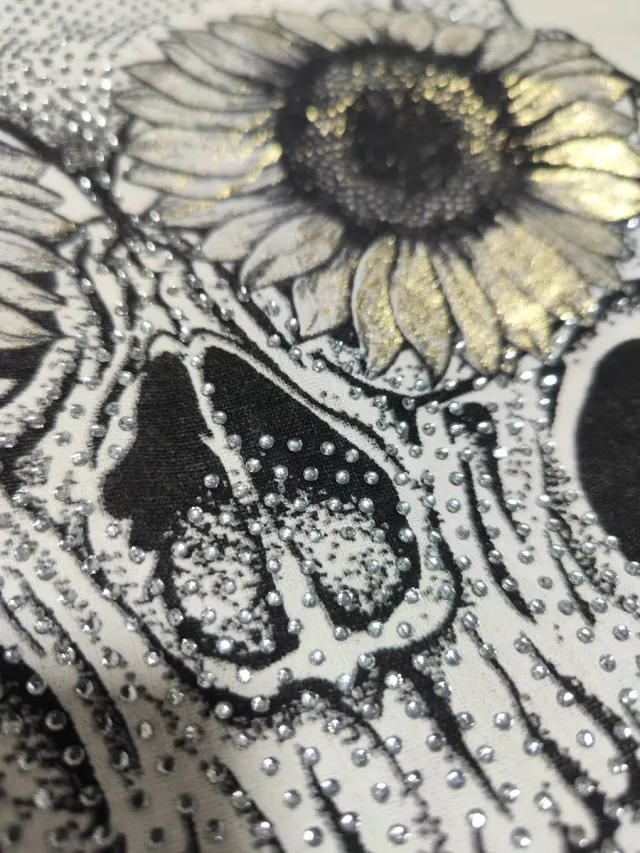 Camiseta Oversize Calavera Beige