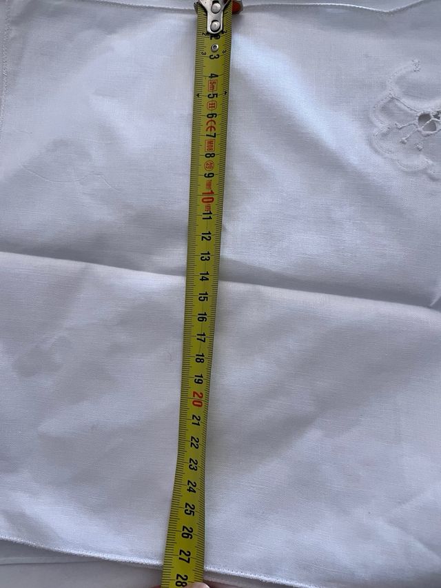 6 Tovaglioli Cotone Ricamati Nuovi