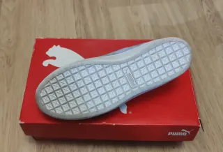 Zapatillas Puma Vikky PLATFORM Ribbo Grises/Rosa