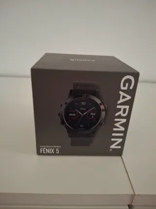 Reloj Garmin Fenix 5 Azul/Gris, con caja+instrucci