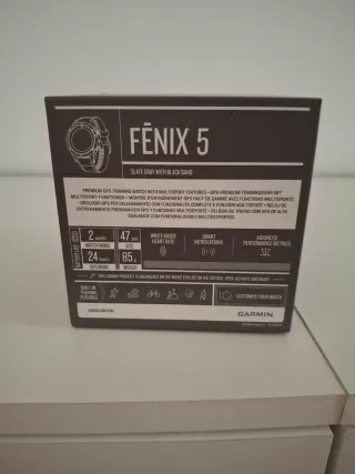 Reloj Garmin Fenix 5 Azul/Gris, con caja+instrucci