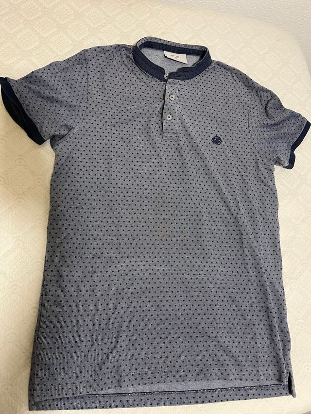 Polo Springfield azul con puntos