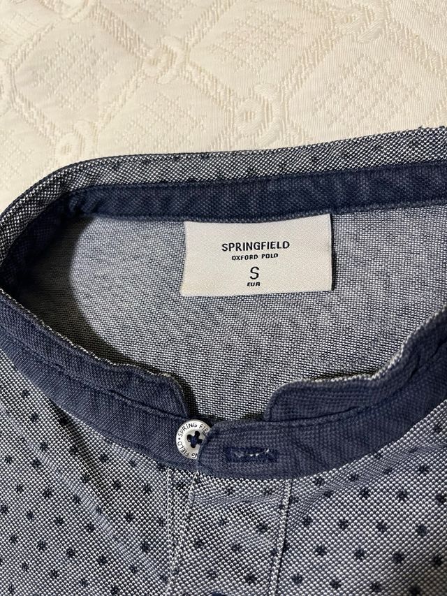 Polo Springfield azul con puntos