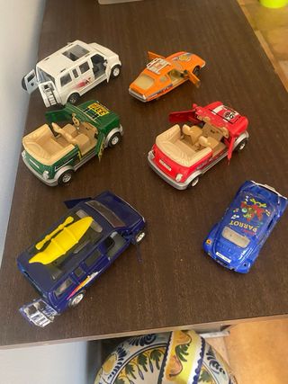 6 Coches de Metal Juguete Colección