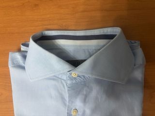 Camisa H&M manga larga azul Talla M