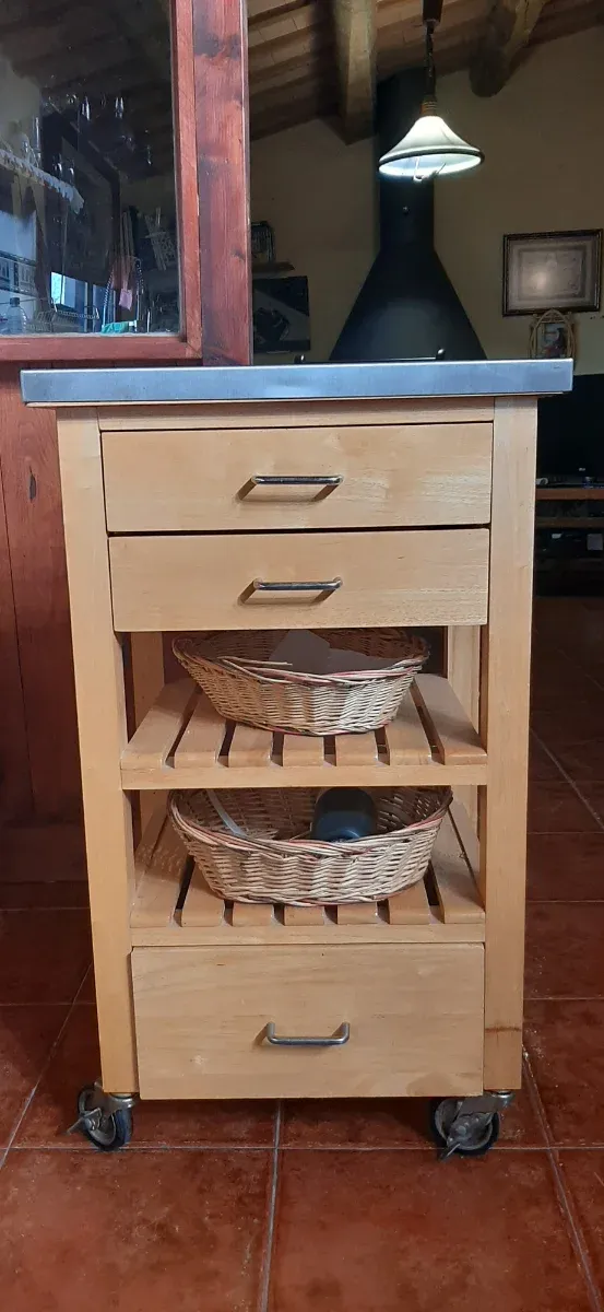 Mesa auxiliar cocina acero inox