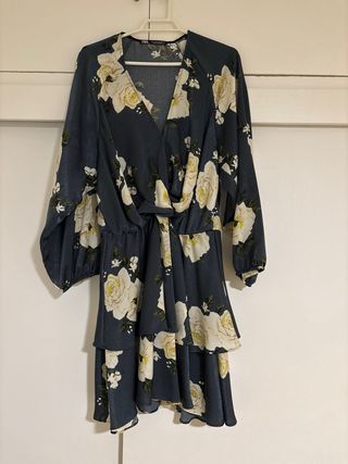 Vestido Zara Otoño Estampado Flores