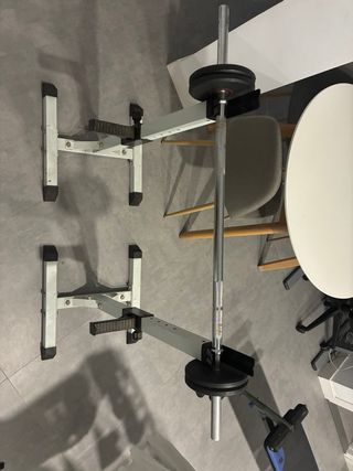 Barra de pesas sin soporte