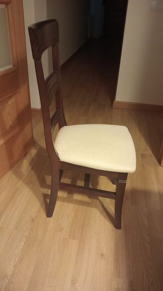 Mesa extensible madera con 8 sillas