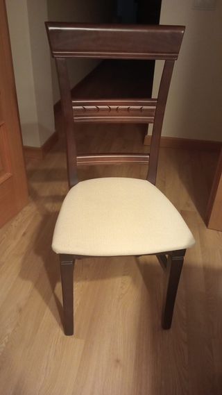 Mesa extensible madera con 8 sillas