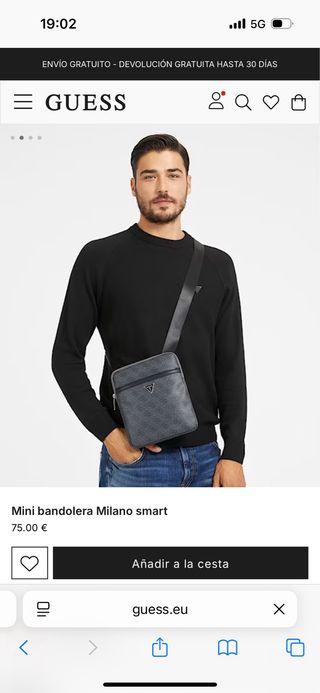 Bandolera Guess Original Nueva