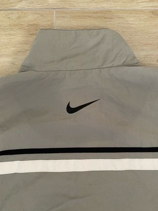 Nike Vintage Full Zip- Chaqueta Gris Y2K Streetwea
