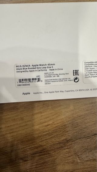 Correa Apple Watch Solo Loop Azul Abismo.