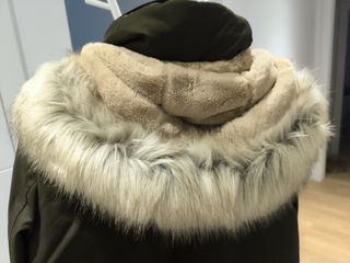 Parka Zara Mujer Talla L Verde olivs