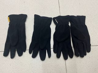 2 Pares Guantes Lana Negros
