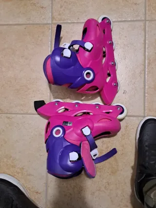 Pattini Oxelo rosa e viola taglia 32-34