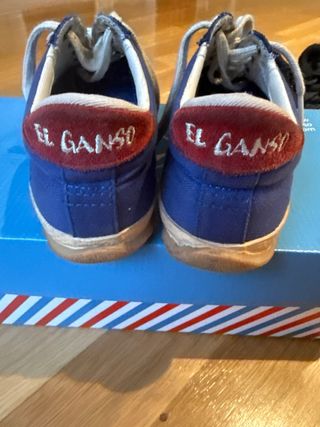 Zapatillas El Ganso Azul/Rojo Talla 37