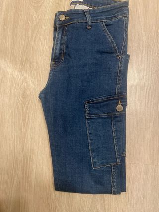 Tejanos cargo azules