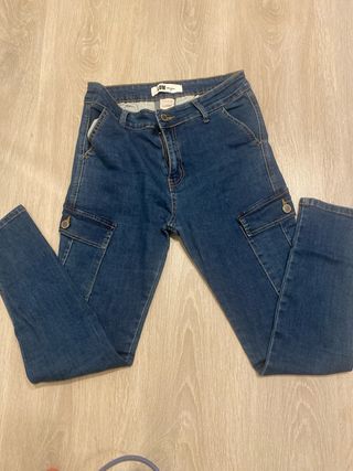 Tejanos cargo azules