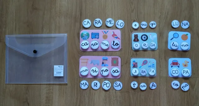 Juego conciencia fonológica sílabas y palabras 