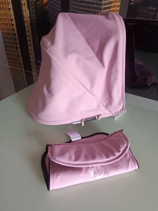 CAPOTA EXTENSIBLE Y CUBRE ROSA SOFT PINK BUGABOO 