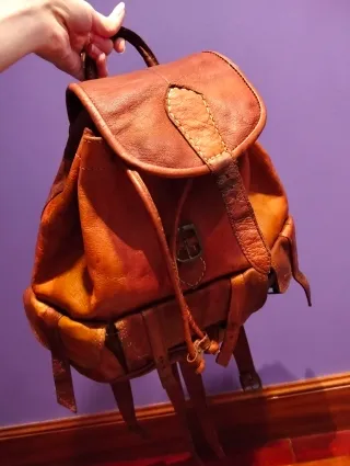 Mochila de cuero