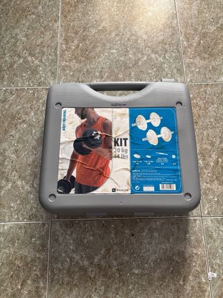 Mancuernas ajustables con maletín - 20 kg 