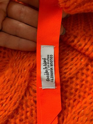 Maglione arancione misto mohair