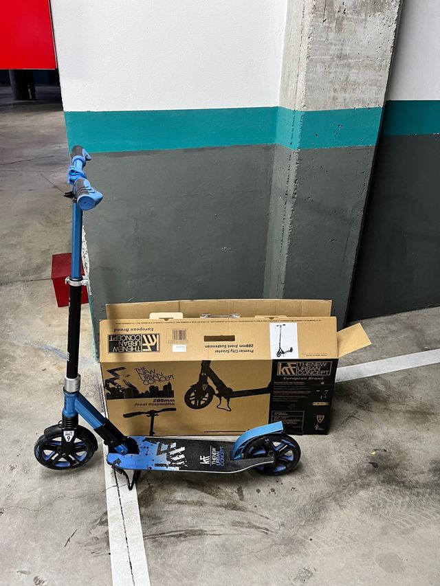 Patinete Scooter Azul Plegable