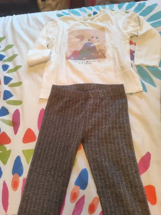 Conjunto niña camiseta y leggings 